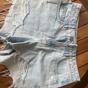 GARAGE Light Blue Denim Shorts